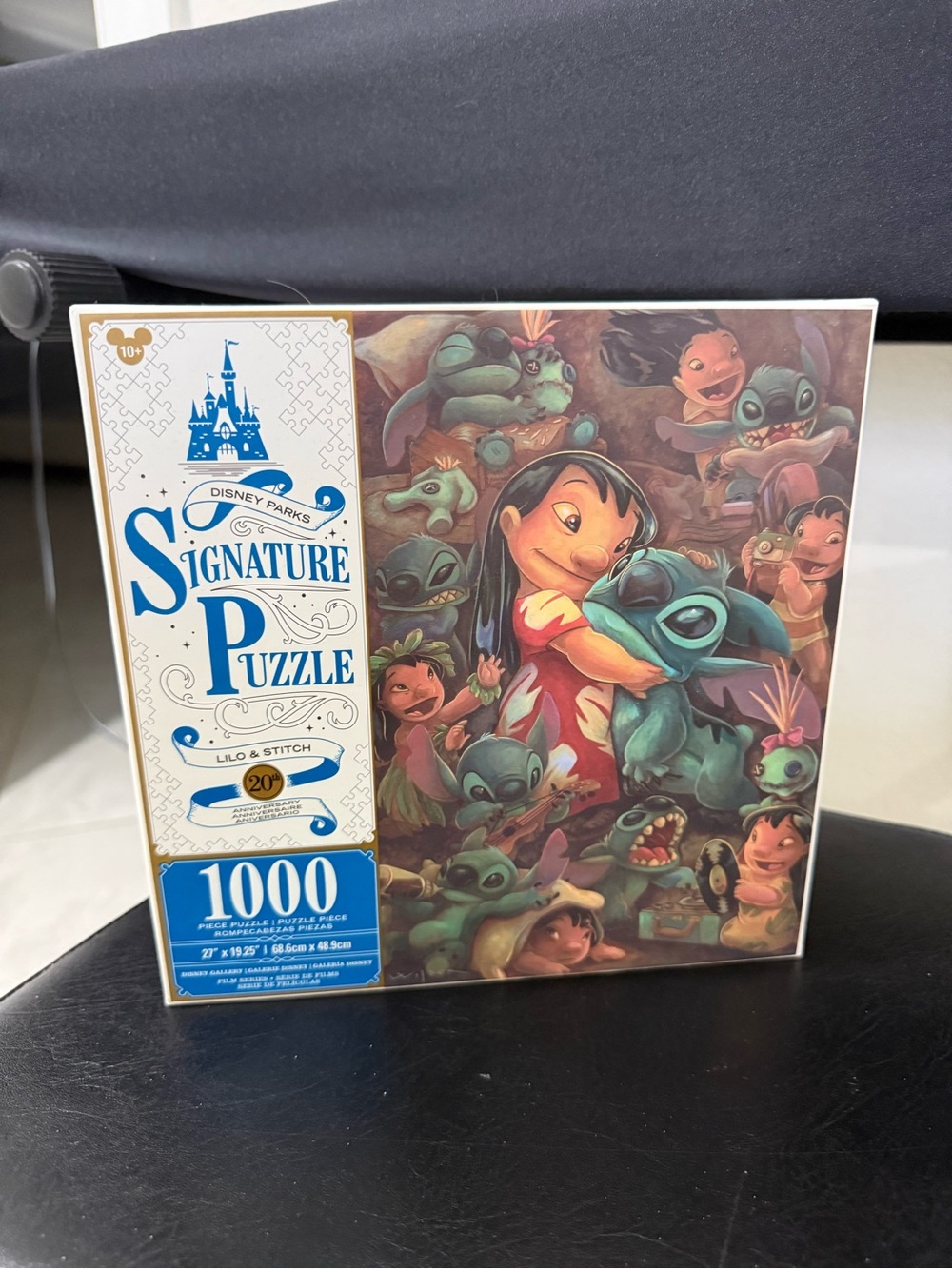 Disney Parks Signature Puzzle - Lilo & Stitch (Blue) - Artist Darren Wilson